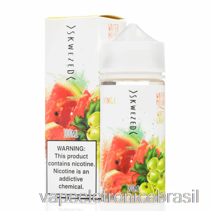 Vape Recarregável Melancia Uva Branca - Skwezed - 100ml 3mg